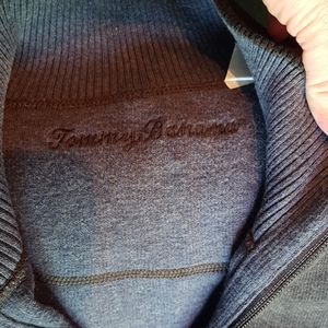 Tommy Bahama Reversible 1/4 zip LS sweater